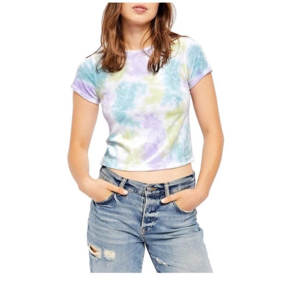Free People Cloud Combo tee, size M, NWT